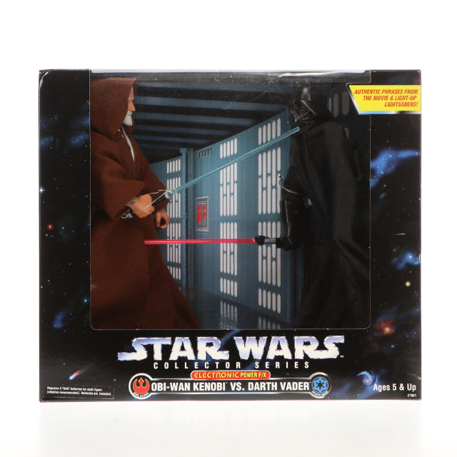 [FIG]オビ=ワン・ケノービ VS. ダース・ベイダー エレクトロニック パワーF/X 「スター・ウォーズ」コレクターシリーズ フィギュア Kenner