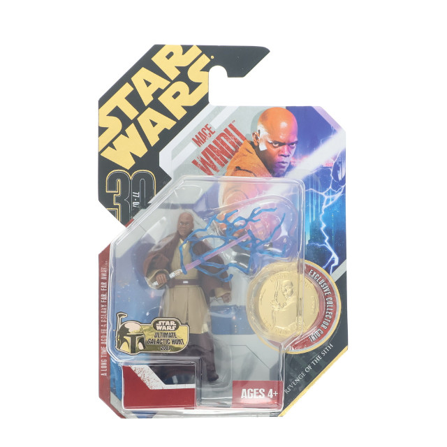 [FIG]メイス・ウィンドゥ 30周年版(コイン付) 「スター・ウォーズ エピソード3/シスの復讐」 No.06 ベーシック フィギュア(87238) ハズブロ