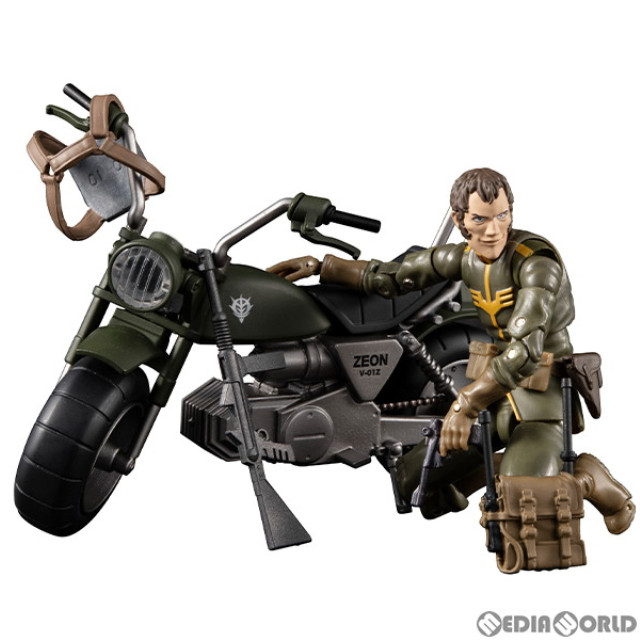[FIG] G.M.G.(ガンダムミリタリージェネレーション) ジオン公国軍08 V-SP 一般兵士&ジオン兵専用バイク 機動戦士ガンダム 完成品 可動フィギュア メガハウス