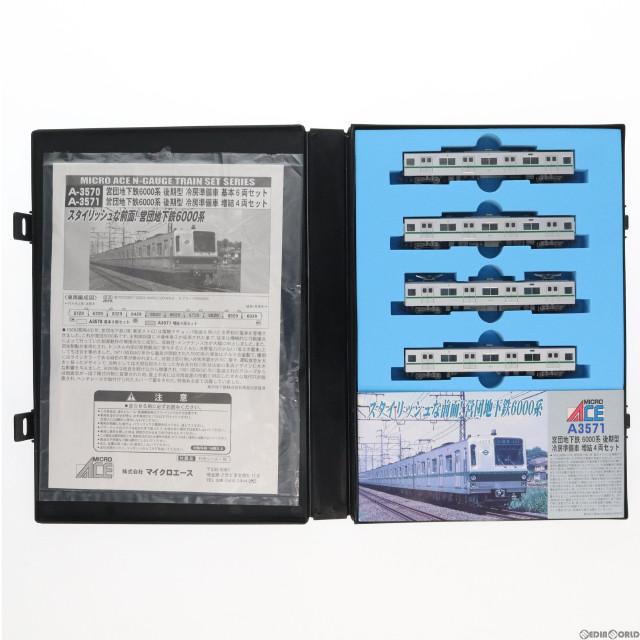 [RWM]A3571 営団地下鉄6000系 後期型 冷房準備車 増結4両セット Nゲージ 鉄道模型 MICRO ACE(マイクロエース)