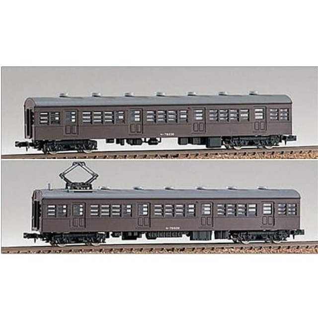 [RWM]13011 着色済み モハ72形+サハ78形 2両セット(茶色) エコノミーキット 組立キット Nゲージ 鉄道模型 GREENMAX(グリーンマックス)