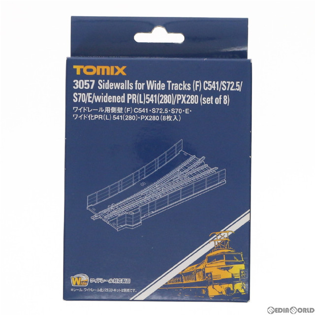 [RWM]3057 ワイドレール側壁(F)C541・S72.5・S70・E・ワイド化PR(L)541(280)・PX280(8枚入) Nゲージ 鉄道模型 TOMIX(トミックス)