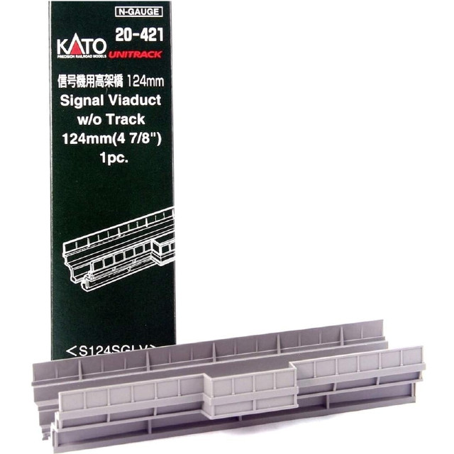 [RWM]20-421 UNITRACK(ユニトラック) 信号機用高架橋124mm(線路なし) Nゲージ 鉄道模型 KATO(カトー)