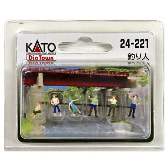 [RWM]24-221 DioTown(ジオタウン) (N)人形 釣り人 Nゲージ 鉄道模型 KATO(カトー)