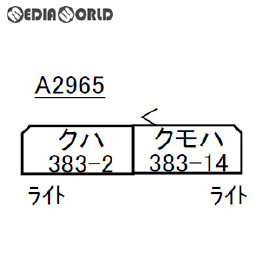 [RWM]A2965 383系 特急しなの 改良品 2両増結セット Nゲージ 鉄道模型 MICRO ACE(マイクロエース)