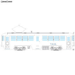 [RWM]TW-80KK 16番 玉電80形 未塗装キット2両セット HOゲージ 鉄道模型 TRAMWAY(トラムウェイ)