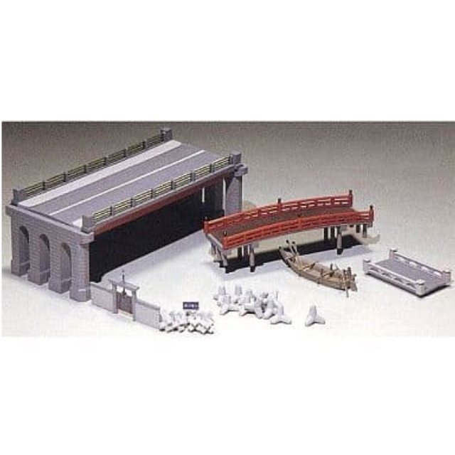 [RWM](再販)2164 橋と小舟 未塗装組立てキット Nゲージ 鉄道模型 GREENMAX(グリーンマックス)