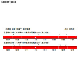 [RWM]30789 京急新1000形(16次車・1177編成) 8両編成セット(動力付き) Nゲージ 鉄道模型 GREENMAX(グリーンマックス)