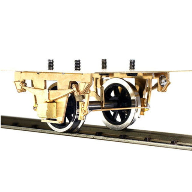 [RWM]16番 単軸台車 一段リンク 貨車票さし付き(車輪別) 組立キット HOゲージ 鉄道模型 ワールド工芸