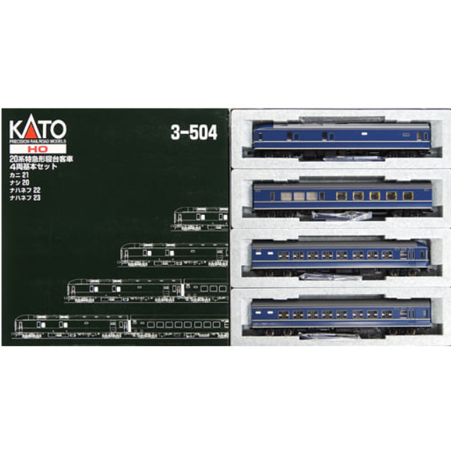 [RWM]3-504 20系 特急形寝台客車 基本4両セット HOゲージ 鉄道模型 KATO(カトー)