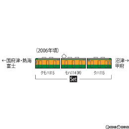[RWM]98355 JR 115-2000系近郊電車(JR東海仕様)セット(3両) Nゲージ 鉄道模型 TOMIX(トミックス)