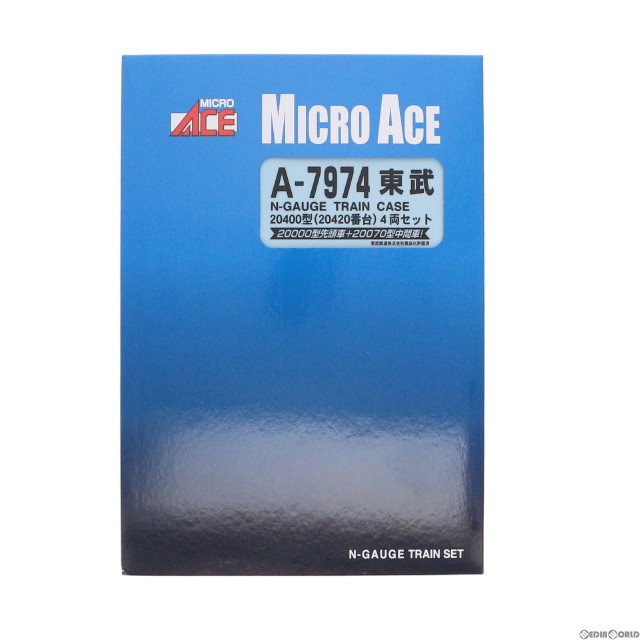 [RWM]A7974 東武20400型 (20420番台) 4両セット(動力付き) Nゲージ 鉄道模型 MICRO ACE(マイクロエース)