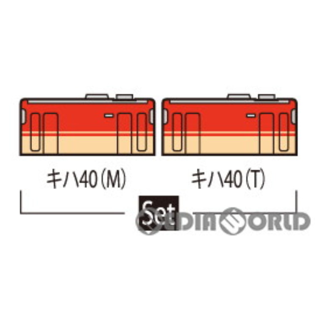 [RWM]98085 JR キハ40-2000形ディーゼルカー(姫新線)セット(2両)(動力付き) Nゲージ 鉄道模型 TOMIX(トミックス)