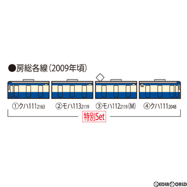 [RWM]97923 特別企画品 JR 113-2000系近郊電車(横須賀色・幕張車両センター114編成)セット(4両)(動力付き) Nゲージ 鉄道模型 TOMIX(トミックス)