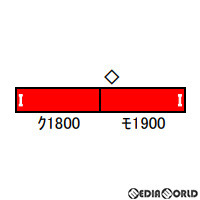 [RWM]30377 名鉄1800系(旧塗装) 増結2両編成セット(動力無し) Nゲージ 鉄道模型 GREENMAX(グリーンマックス)
