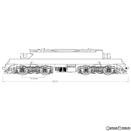 [RWM](再販)TW-ED71-MTR ED71-1次型用動力装置 HOゲージ 鉄道模型 TRAMWAY(トラムウェイ)