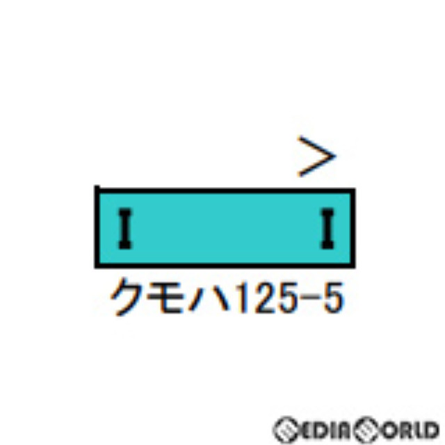 [RWM]30401 JR125系小浜線 増結用1両単品(動力無し) Nゲージ 鉄道模型 GREENMAX(グリーンマックス)