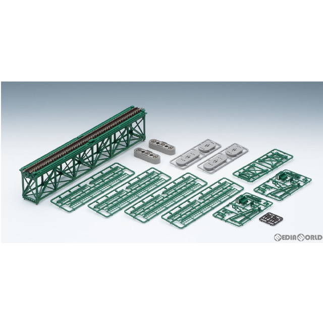 [RWM]3267 上路式単線トラス鉄橋S280(F)(深緑)(PC橋脚・2本付) Nゲージ 鉄道模型 TOMIX(トミックス)