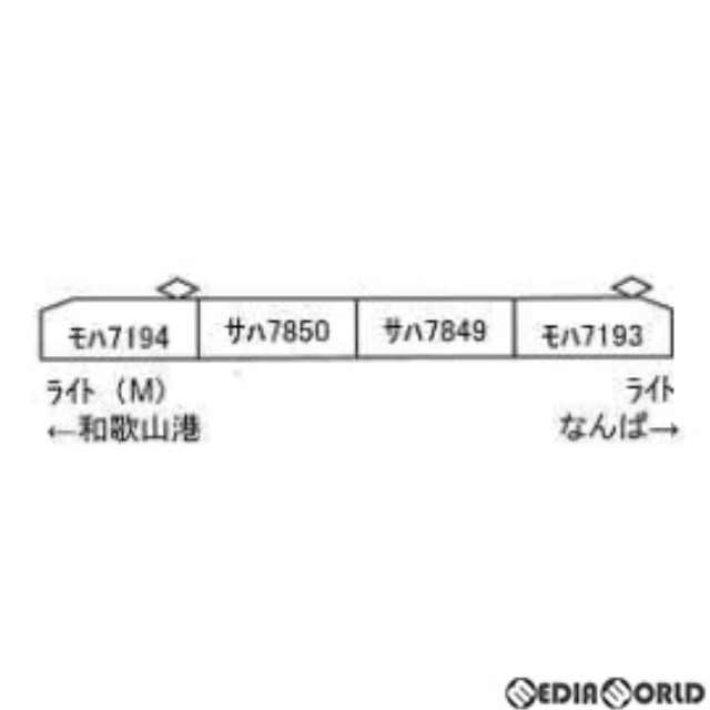 [買取]A6370 南海7100系 新塗装 4両セット(動力付き) Nゲージ 鉄道模型 MICRO ACE(マイクロエース)