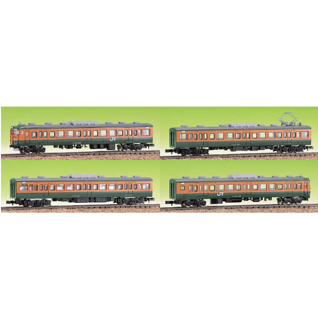 [RWM](再販)414 JR113(115)系 量産冷房車 4両編成セット エコノミーキット(動力無し) Nゲージ 鉄道模型 GREENMAX(グリーンマックス)