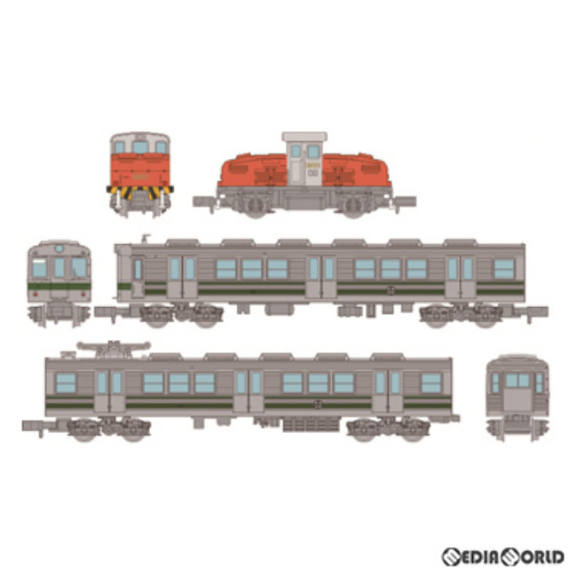 [買取]319948 ノスタルジック鉄道コレクション(鉄コレ/ノス鉄) 富井化学工業従業員専用通勤列車 3両セットA(動力無し) Nゲージ 鉄道模型 TOMYTEC(トミーテック)