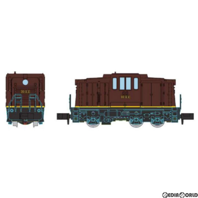 [RWM] A1045 Cタイプディーゼル機関車 DD12タイプ 茶色 黄帯(動力付き) Nゲージ 鉄道模型 MICRO ACE(マイクロエース)