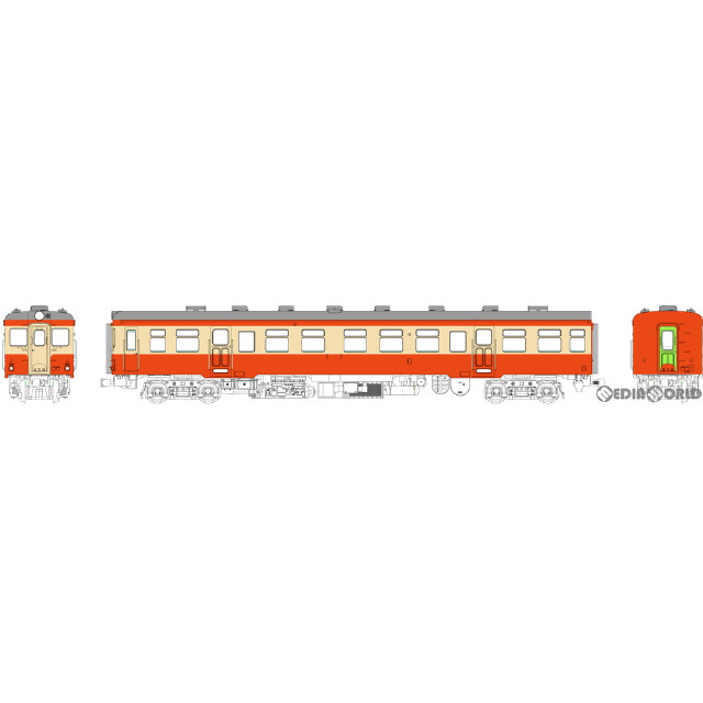 [RWM] TW-K25AM-2 キハ25バス窓(色:朱、クリーム) 台車DT19(動力付き) HOゲージ 鉄道模型 TRAMWAY(トラムウェイ)