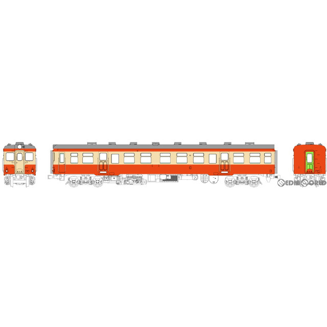 [RWM] TW-K25BT キハ25バス窓(色:朱、クリーム) 台車DT22(動力無し) HOゲージ 鉄道模型 TRAMWAY(トラムウェイ)