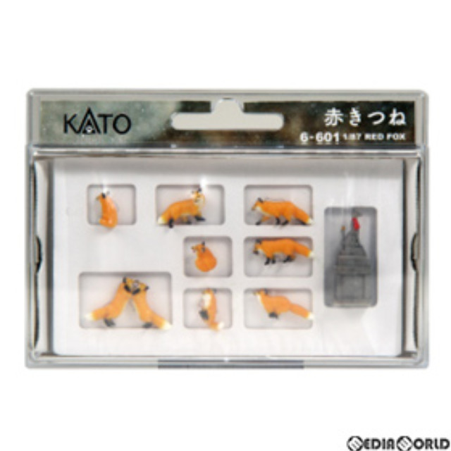 [買取]6-601 フィギュアニマル 日本の動物 1/87 赤きつね HOゲージ 鉄道模型 KATO(カトー)