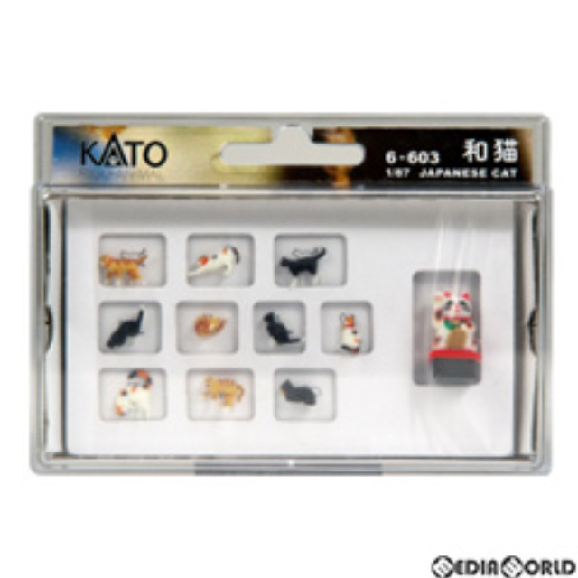 [買取]6-603 フィギュアニマル 日本の動物 1/87 和猫 HOゲージ 鉄道模型 KATO(カトー)