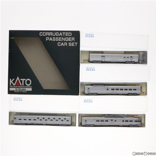 [買取]106-1502 Budd Corrugated Passenger Car Santa Fe Set A(4両セット)(動力付き) Nゲージ 鉄道模型 KATO(カトー)