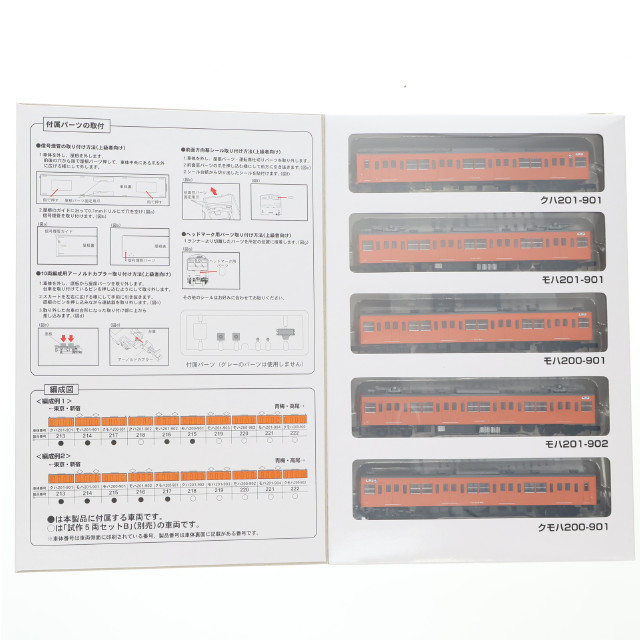 [RWM] 226376 鉄道コレクション(鉄コレ) 国鉄201系中央線900番代試作編成 5両セットA(動力無し) Nゲージ 鉄道模型 TOMYTEC(トミーテック)