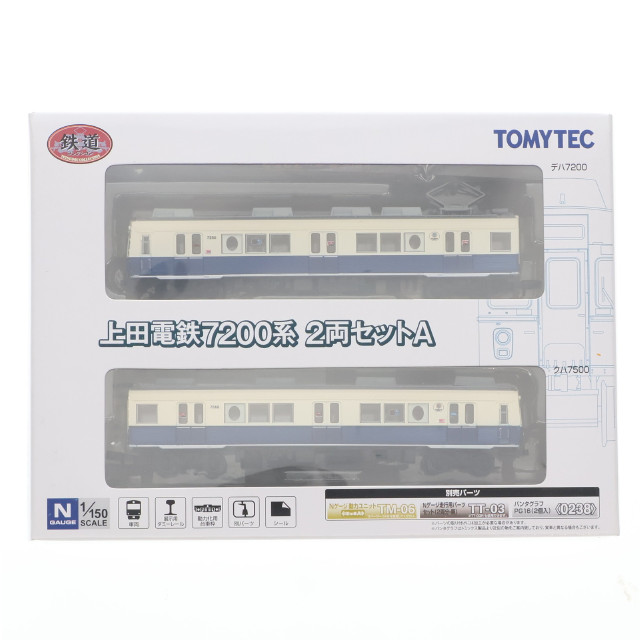 [RWM] 鉄道コレクション(鉄コレ) 上田電鉄7200系 2両セットA(動力無し) Nゲージ 鉄道模型 TOMYTEC(トミーテック)