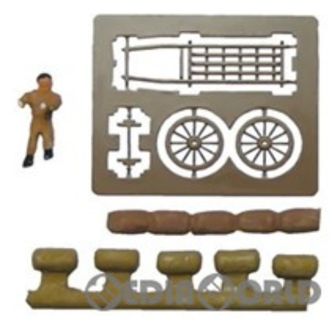 [RWM](再販)NA-15 大八車 組立キット(人形・荷物付) Nゲージ 鉄道模型 TGW(津川洋行)