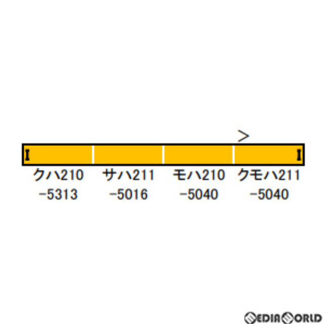 [RWM]30477 JR211系5000番台(神領車両区K18編成) 4両編成セット(動力無し) Nゲージ 鉄道模型 GREENMAX(グリーンマックス)