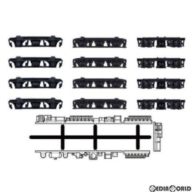 [RWM]8520 動力台車枠・床下機器セット A-34(DT12/13/14+8596BM) Nゲージ 鉄道模型 GREENMAX(グリーンマックス)