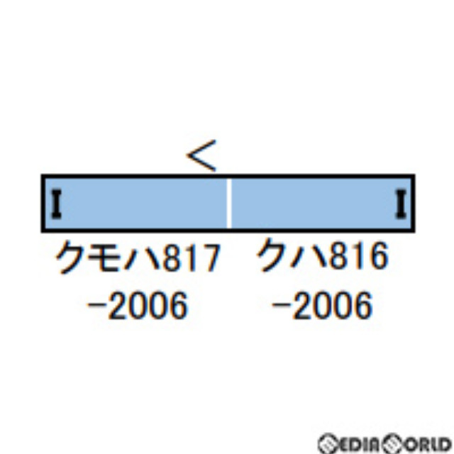 [RWM]30482 JR九州817系2000番代 2両編成セット(動力無し) Nゲージ 鉄道模型 GREENMAX(グリーンマックス)