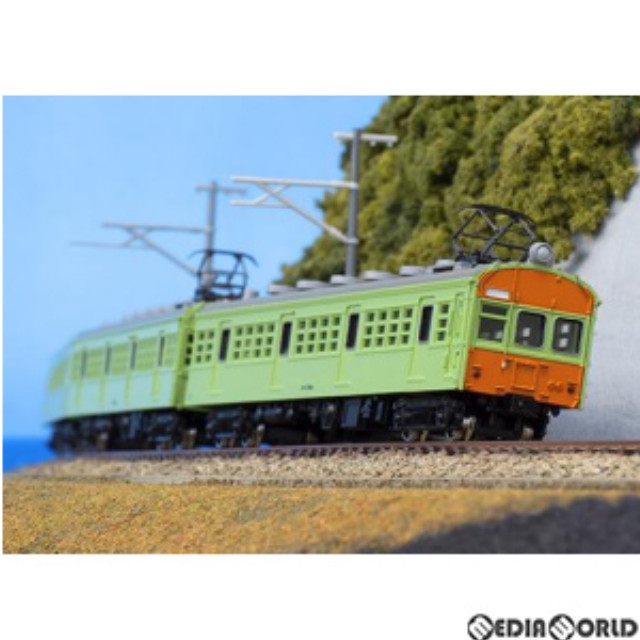 [RWM](再販)13014 着色済み モハ72形+サハ78形 2両セット(ウグイス色) エコノミーキット(動力無し) Nゲージ 鉄道模型 GREENMAX(グリーンマックス)