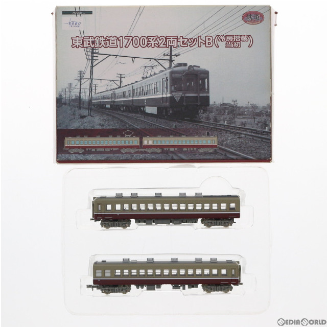 [RWM]鉄道コレクション(鉄コレ) 東武鉄道 1700系 2両セットB(冷房搭載当初)(動力無し) Nゲージ 鉄道模型 TOMYTEC(トミーテック)