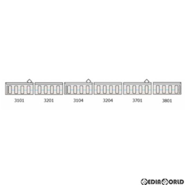 [RWM]321958 鉄道コレクション(鉄コレ) 名古屋市交通局 鶴舞線3000形3101編成 6両セット(動力無し) Nゲージ 鉄道模型 TOMYTEC(トミーテック)