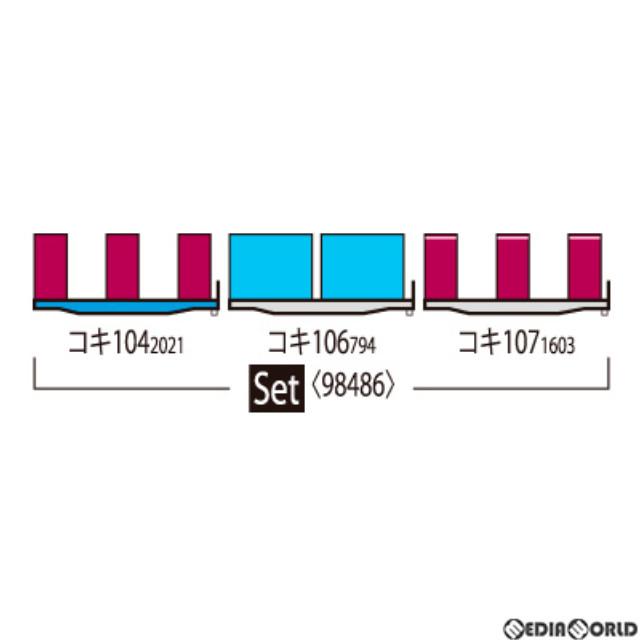 [RWM]98486 JR コンテナ列車増結セット(3両)(動力無し) Nゲージ 鉄道模型 TOMIX(トミックス)