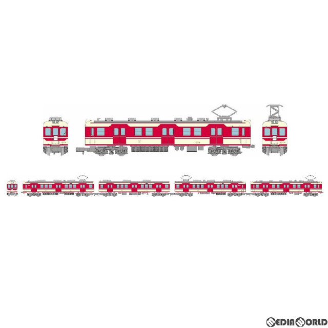 [RWM]322795 鉄道コレクション(鉄コレ) 神戸電鉄1000系(1074+1153編成) 4両セット(動力無し) Nゲージ 鉄道模型 TOMYTEC(トミーテック)