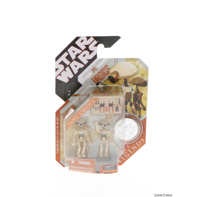 [FIG]スター・ウォーズ サーガ・レジェンズ ベーシックフィギュア ピット・ドロイド 2パック(グレー) 30周年版(コイン付) STAR WARS 完成品 可動フィギュア トミーダイレクト/ハズブロ
