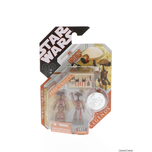[FIG]スター・ウォーズ サーガ・レジェンズ ベーシックフィギュア ピット・ドロイド 2パック(マルーン) 30周年版(コイン付) STAR WARS 完成品 可動フィギュア トミーダイレクト/ハズブロ