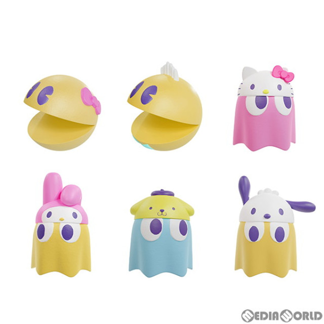 [FIG](BOX)ちびコレクト フィギュアvol.1 パックマン×サンリオキャラクターズ(6個) メガハウス