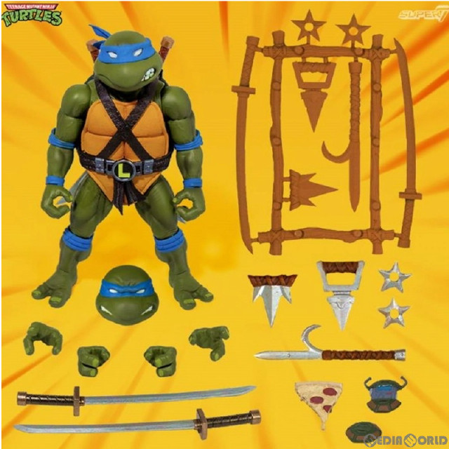[FIG](再販)レオナルド ティーンエイジ・ミュータント・ニンジャ・タートルズ TMNT wave 2 アルティメイト 7インチ アクションフィギュア スーパー7