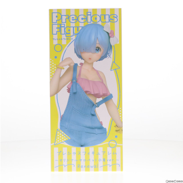 [FIG]レム プレシャスフィギュア レム オリジナルサロペット水着 ver. Renewal Re:ゼロから始める異世界生活 プライズ(451465600) タイトー