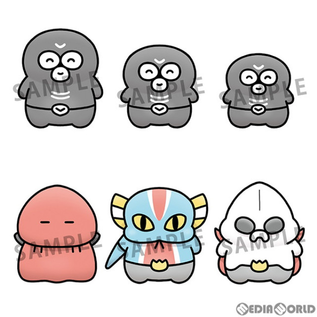 [FIG](BOX)ちょこりんマスコット お昼のショッカーさん フィギュア(6個) メガハウス