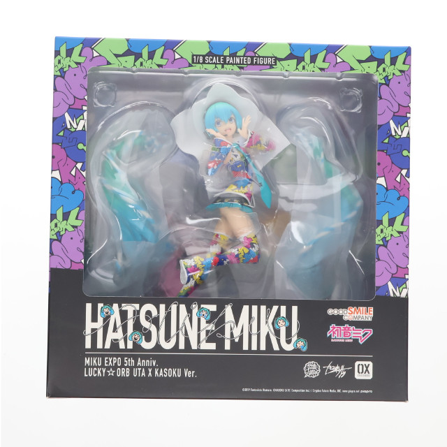 [FIG]特典付属 初音ミク MIKU EXPO 5th Anniv. / Lucky☆Orb: UTA X KASOKU Ver. 「キャラクター・ボーカル・シリーズ 01 初音ミク」 1/8 PVC&ABS製塗装済み完成品 GOODSMILE ONLINE SHOP限定 フィギュア グッドスマイルカンパニー
