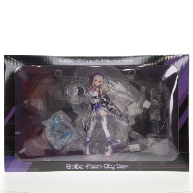 [FIG]エミリア -Neon City Ver.- 「Re:ゼロから始める異世界生活」 SHIBUYA SCRAMBLE FIGURE 1/7 PVC製塗装済み完成品 eStream Store限定 フィギュア eStream/アルファサテライト
